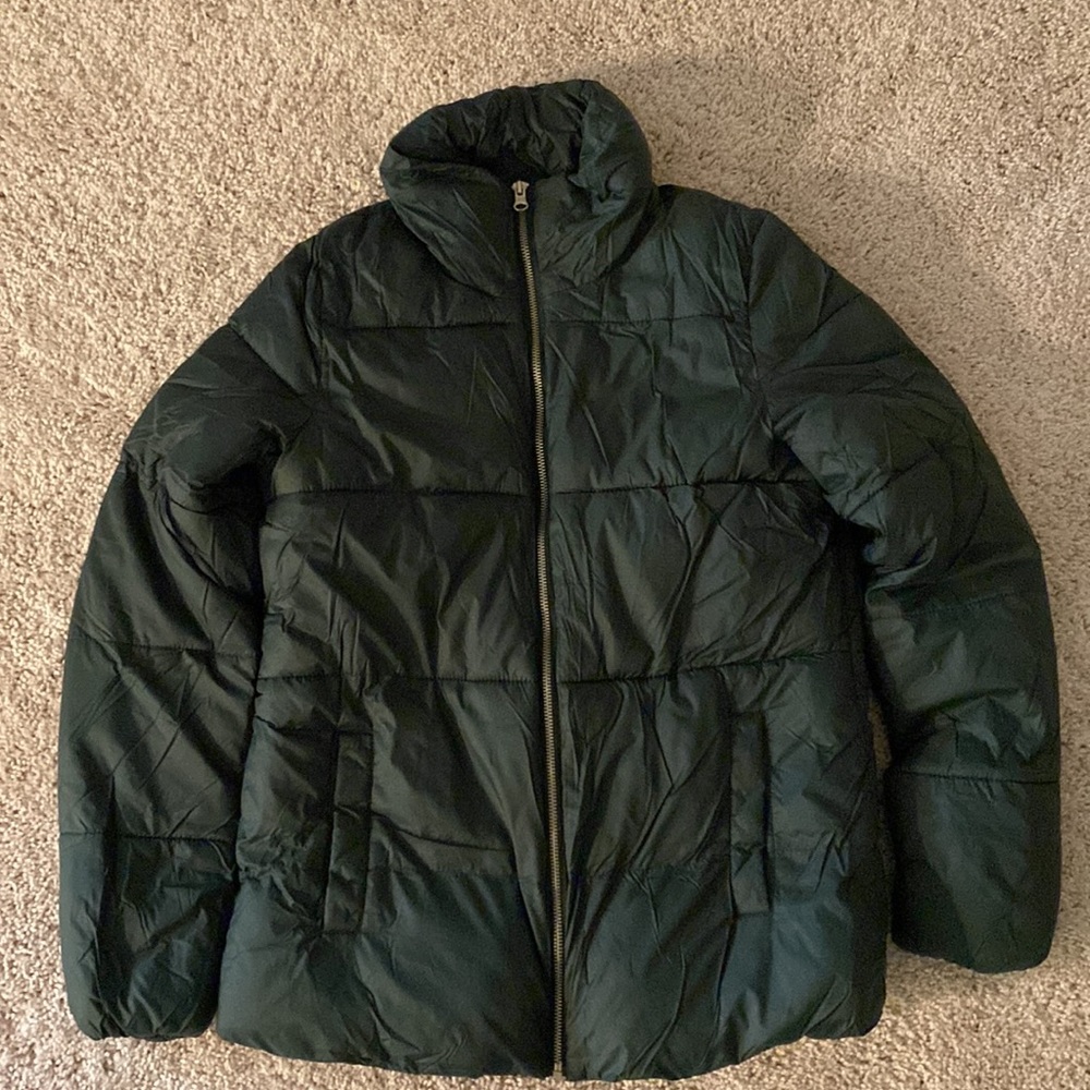 Old Navy puffer jacket Hunter Green